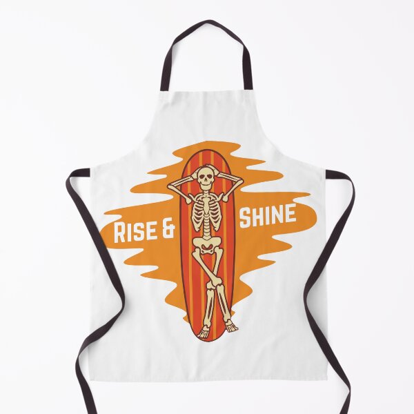 Item preview, Rise and Shine surfing Skeleton funny designed and sold by hazemm7.