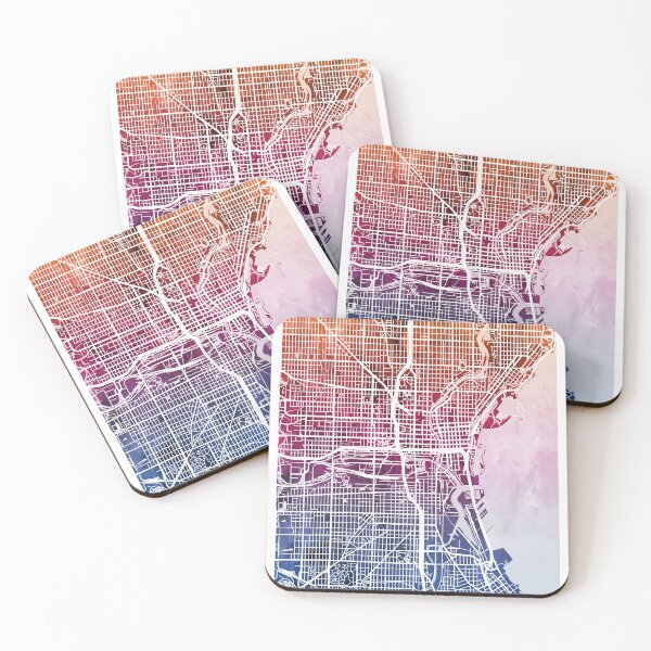 Item preview, Milwaukee Wisconsin City Map designed and sold by ArtPrints.