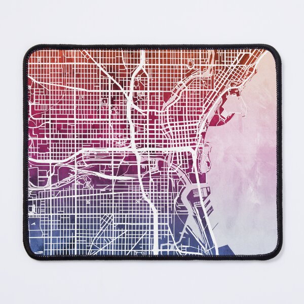Item preview, Milwaukee Wisconsin City Map designed and sold by ArtPrints.