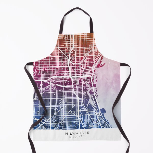 Item preview, Mapa de la ciudad de Milwaukee, Wisconsin designed and sold by ArtPrints.