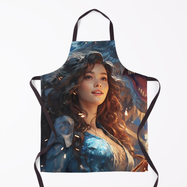 Item preview, The Enchanting Embrace: A Beautiful Woman and Her Blue Dragon designed and sold by oanaunciuleanu.