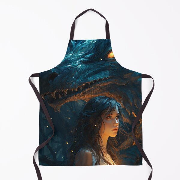 Item preview, The Enchanting Embrace: A Beautiful Woman and Her Blue Dragon designed and sold by oanaunciuleanu.