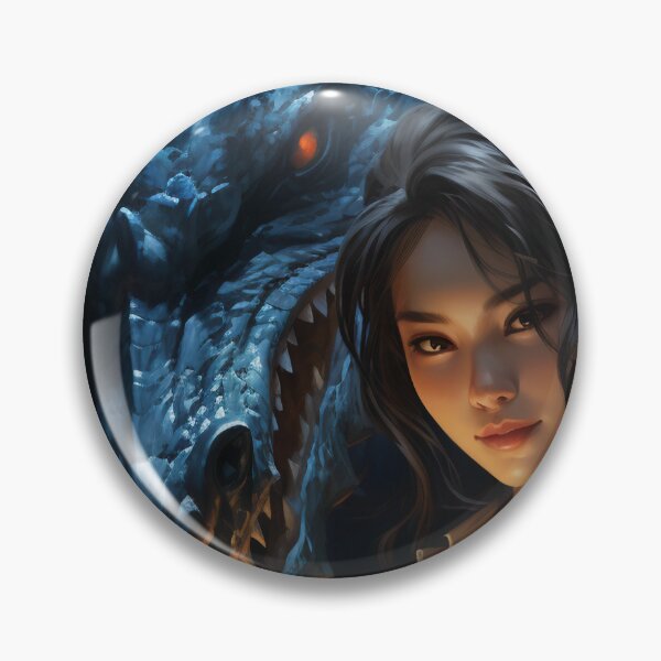 Item preview, The Enchanting Embrace: A Beautiful Woman and Her Blue Dragon designed and sold by oanaunciuleanu.