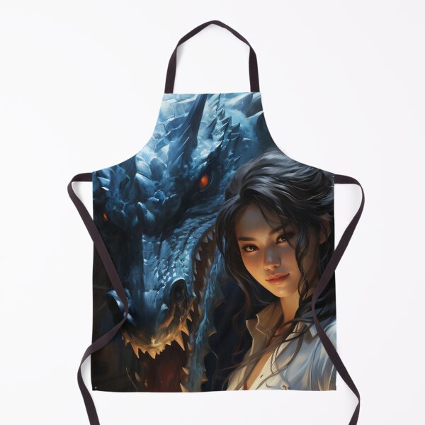 Item preview, The Enchanting Embrace: A Beautiful Woman and Her Blue Dragon designed and sold by oanaunciuleanu.