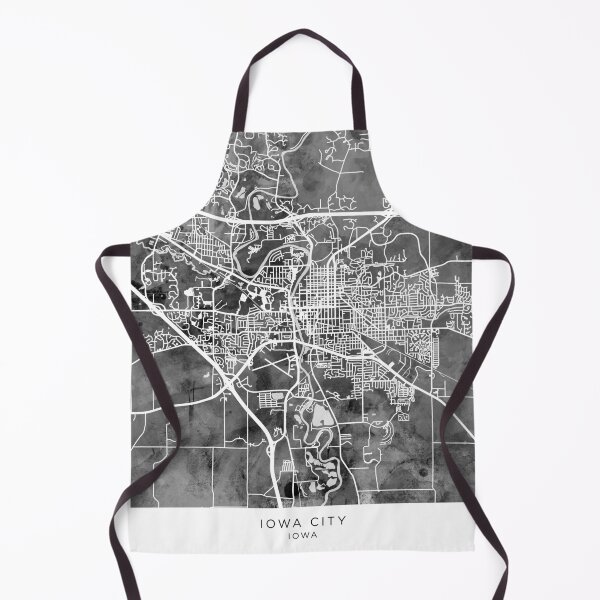 Item preview, Iowa City Map designed and sold by ArtPrints.
