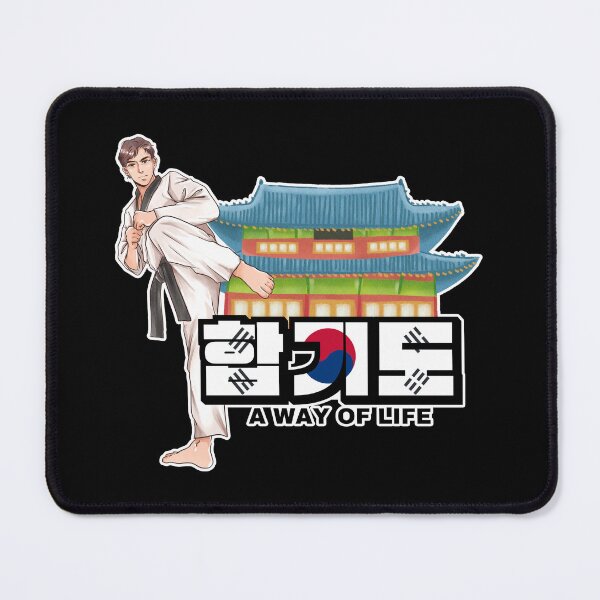 Item preview, Hapkido A Way of Life | Korean Temple with Boy High Kicking designed and sold by Kimochi-Shop.