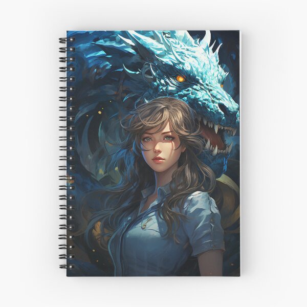 Item preview, The Enchanting Embrace: A Beautiful Woman and Her Blue Dragon designed and sold by oanaunciuleanu.