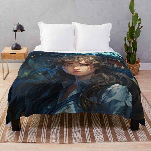 Item preview, The Enchanting Embrace: A Beautiful Woman and Her Blue Dragon designed and sold by oanaunciuleanu.