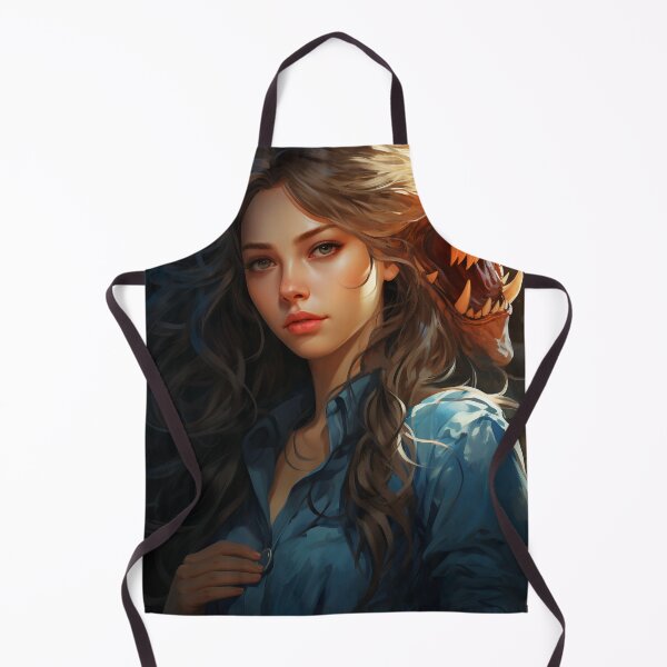Item preview, The Enchanting Embrace: A Beautiful Woman and Her Blue Dragon designed and sold by oanaunciuleanu.