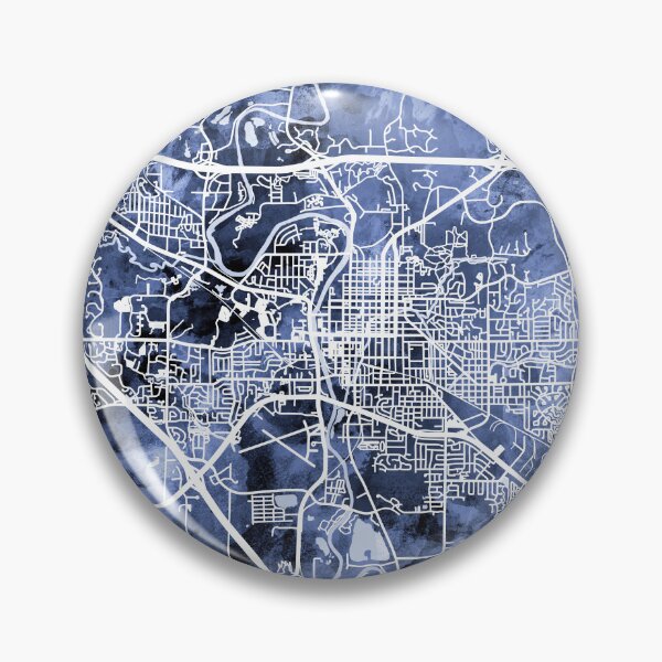 Item preview, Iowa City Map designed and sold by ArtPrints.