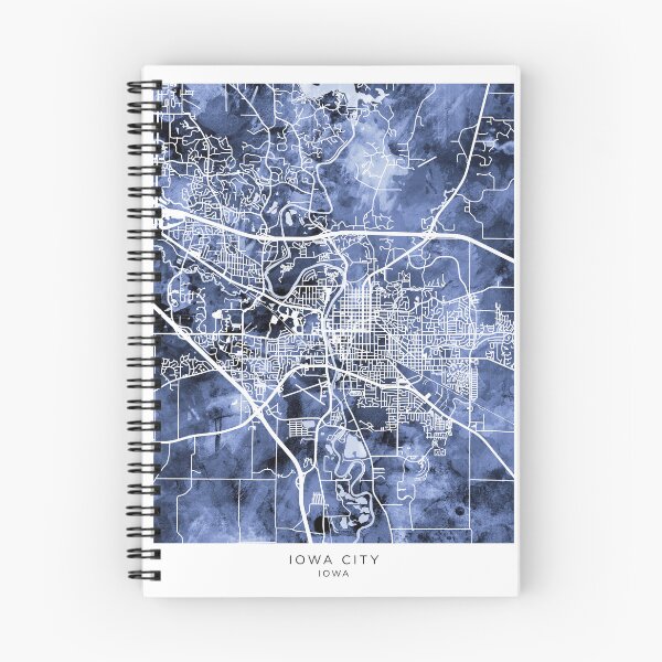 Item preview, Iowa City Map designed and sold by ArtPrints.
