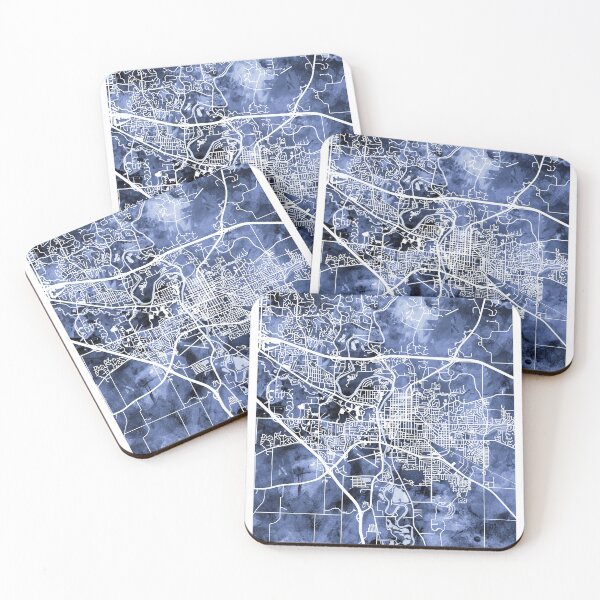 Item preview, Iowa City Map designed and sold by ArtPrints.