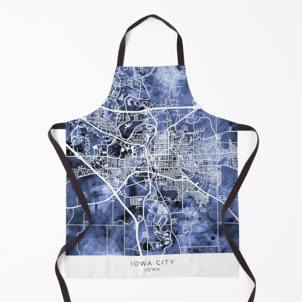 Item preview, Iowa City Map designed and sold by ArtPrints.