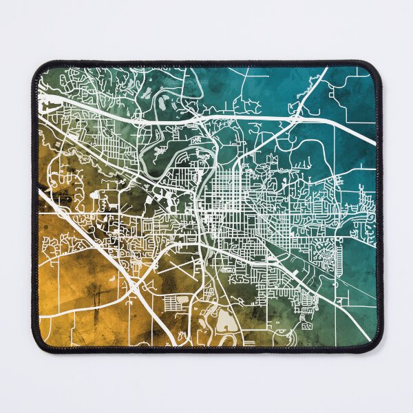 Item preview, Iowa City Map designed and sold by ArtPrints.