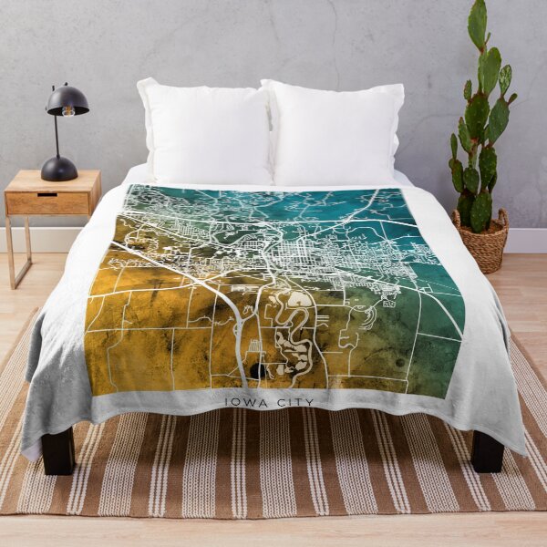 Item preview, Iowa City Map designed and sold by ArtPrints.