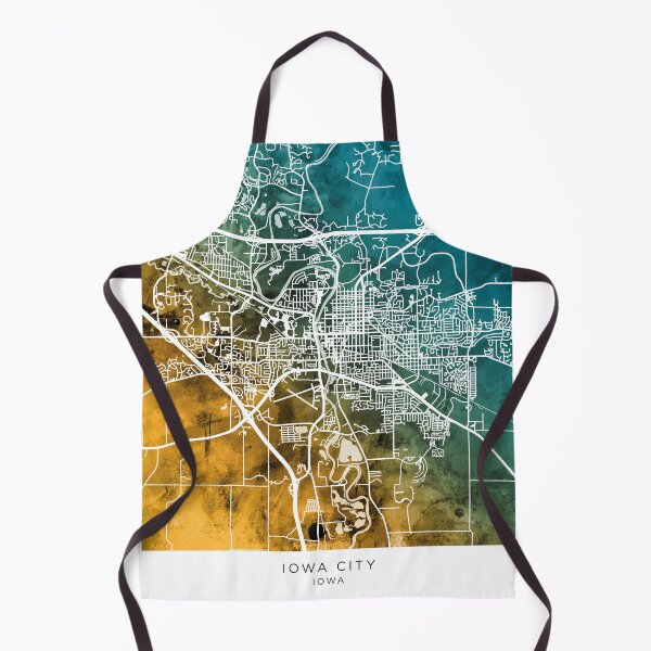 Item preview, Iowa City Map designed and sold by ArtPrints.