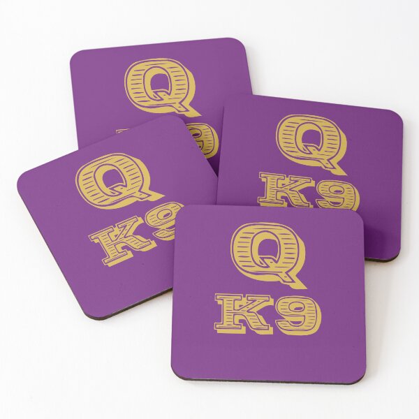 Item preview, Big Omega Que Dawg Royal Purple and Old Gold K9 designed and sold by 7-Hills.