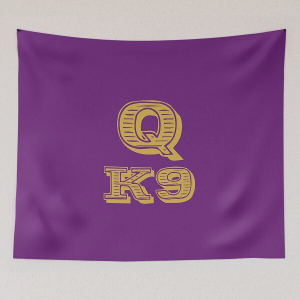 Item preview, Big Omega Que Dawg Royal Purple and Old Gold K9 designed and sold by 7-Hills.