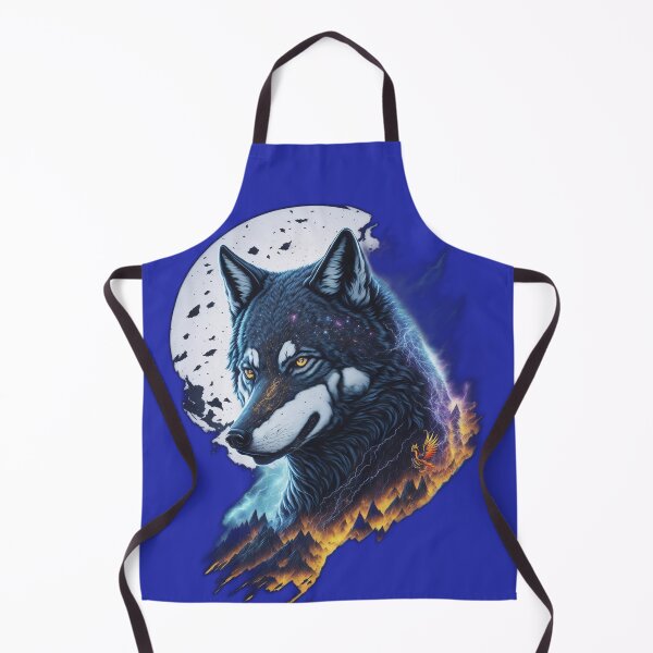 Item preview, Elemental Moon Wolf (Blue) designed and sold by AmaziaCo.