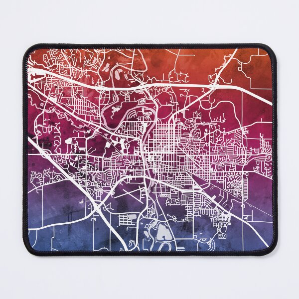 Item preview, Iowa City Map designed and sold by ArtPrints.