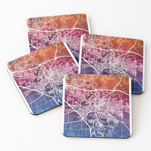 Item preview, Iowa City Map designed and sold by ArtPrints.