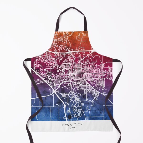 Item preview, Iowa City Map designed and sold by ArtPrints.