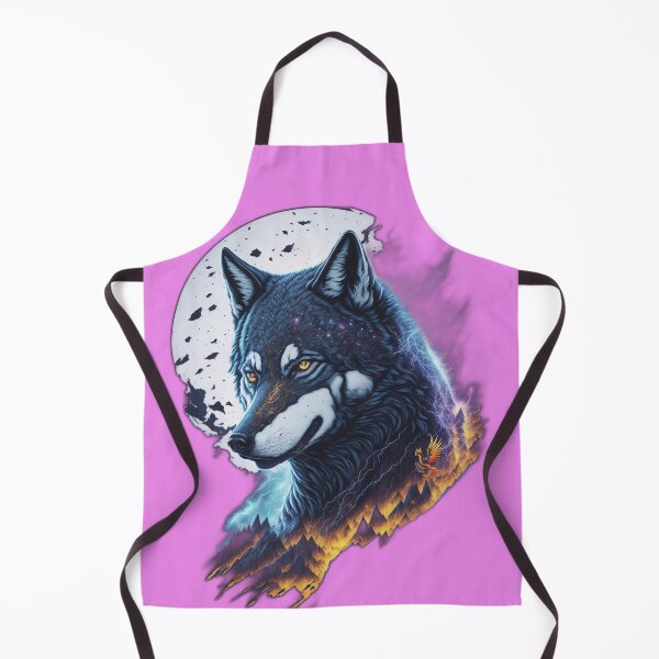 Item preview, Elemental Moon Wolf (Pink) designed and sold by AmaziaCo.