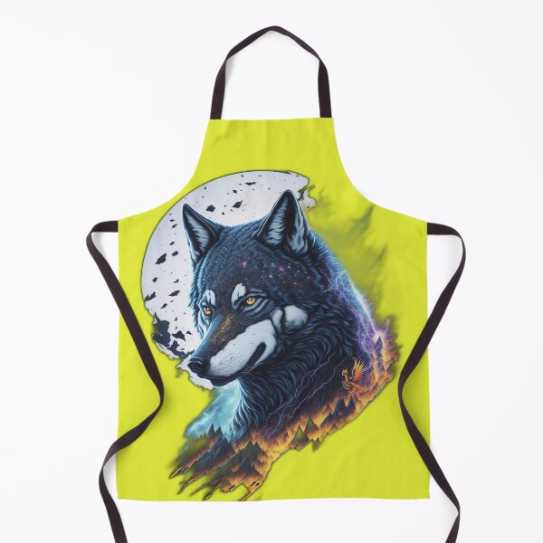 Item preview, Elemental Moon Wolf (Yellow) designed and sold by AmaziaCo.