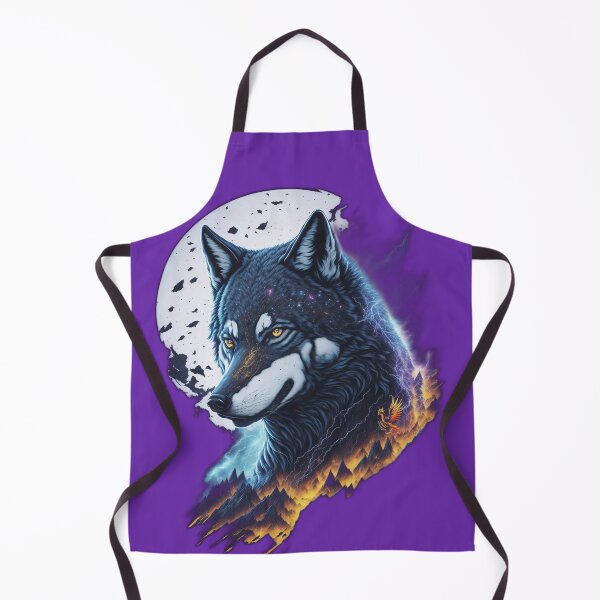 Item preview, Elemental Moon Wolf (Purple) designed and sold by AmaziaCo.
