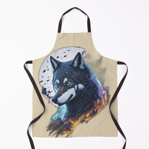 Item preview, Elemental Moon Wolf (Beige) designed and sold by AmaziaCo.