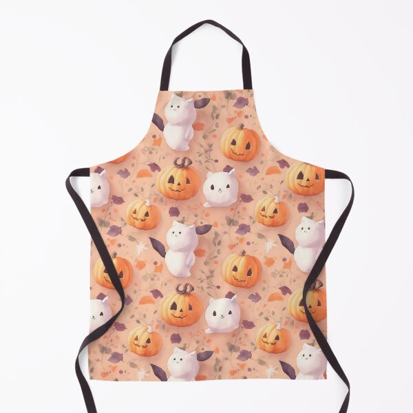 Item preview, Halloween Pumpkin and White Monster : Cute Cartoon Pattern Set designed and sold by thaifairs.