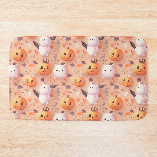 Item preview, Halloween Pumpkin and White Monster : Cute Cartoon Pattern Set designed and sold by thaifairs.