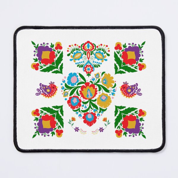 Item preview, Kalocsai folk art colorful flowers pattern designed and sold by Kormix.