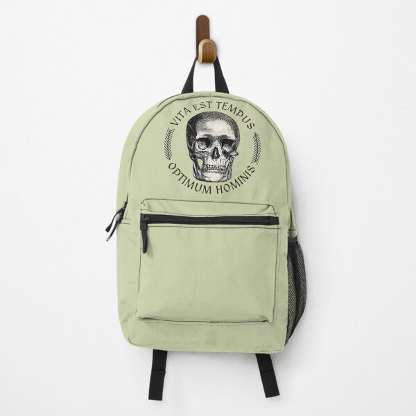 Item preview, Vīta est tempus optimum hominis - with a skull designed and sold by knappidesign.