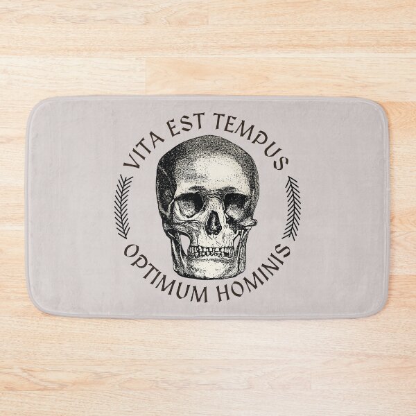 Item preview, Vīta est tempus optimum hominis - with a skull designed and sold by knappidesign.
