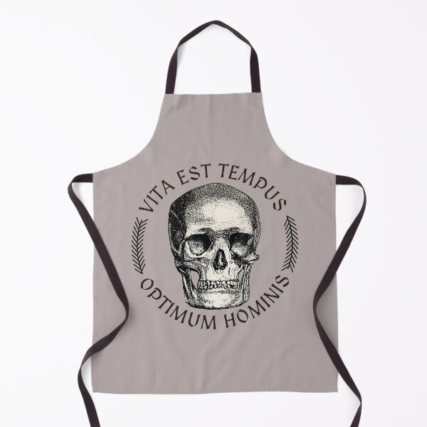 Item preview, Vīta est tempus optimum hominis - with a skull designed and sold by knappidesign.