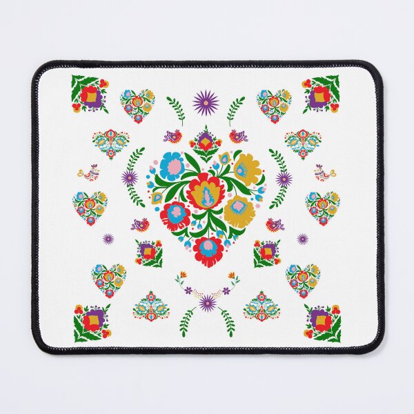 Item preview, Kalocsai folk art colorful full flowers pattern designed and sold by Kormix.