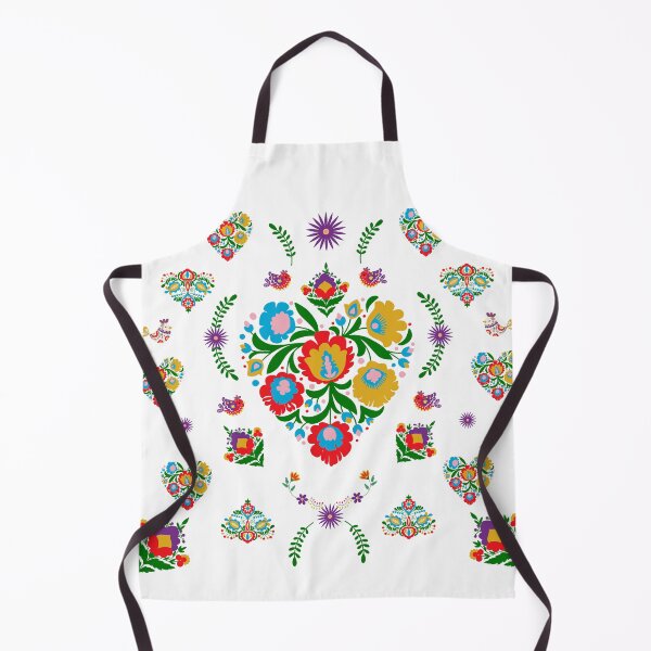 Item preview, Kalocsai folk art colorful full flowers pattern designed and sold by Kormix.