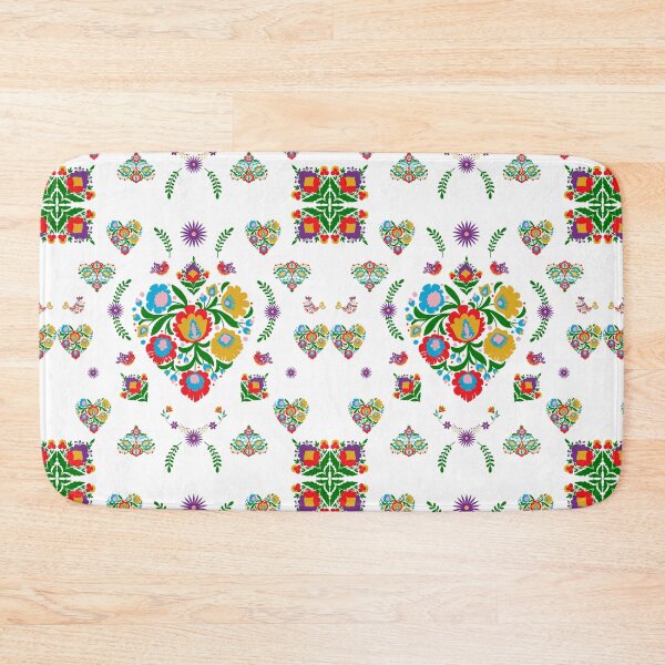 Item preview, Kalocsai folk art colorful full flowers pattern designed and sold by Kormix.