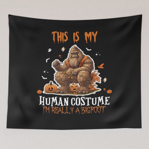 Item preview, This Is My Human Costume I'm Really A Bigfoot Halloween designed and sold by Pitchou07.