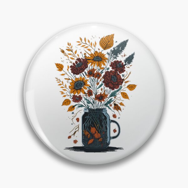 Item preview, Flowers in mason jar designed and sold by Top-Bot.