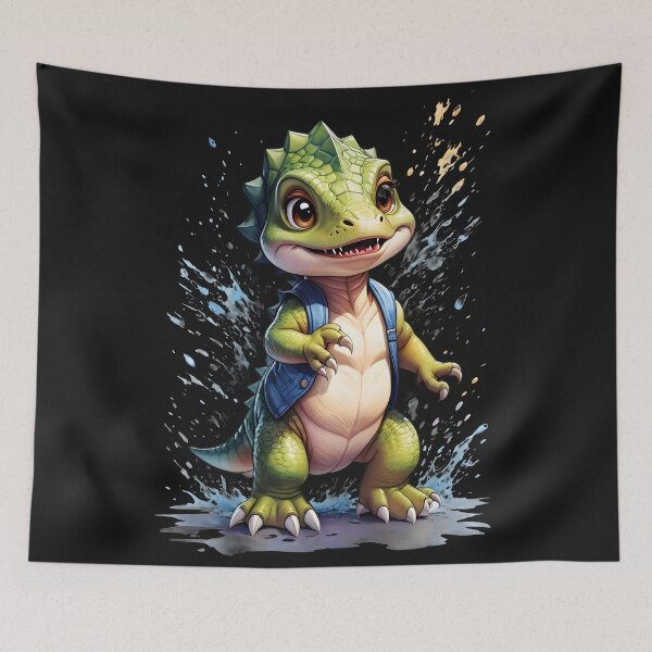 Item preview, Splash Baby Dinosaur - watercolor splash designed and sold by RebeccaRe.
