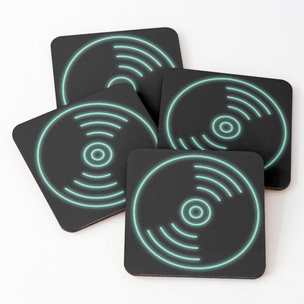 Item preview, Glowing Neon Sign Vinyl Record Lines Art designed and sold by TheEclecticKat.