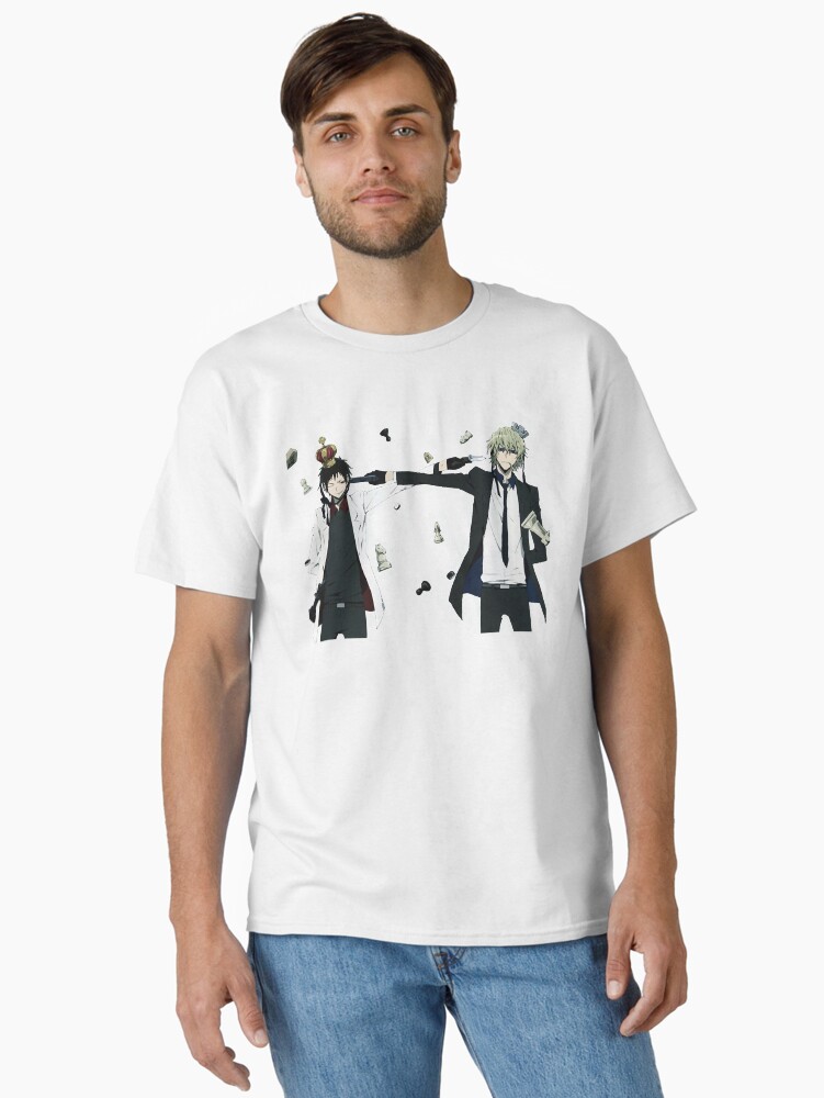 Aperçu 1 sur 7. T-shirt classique avec l'œuvre Izaya et Shizuo créée et vendue par rosead-bottss.