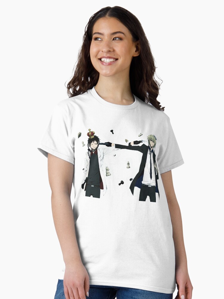 Aperçu 2 sur 7. T-shirt classique avec l'œuvre Izaya et Shizuo créée et vendue par rosead-bottss.