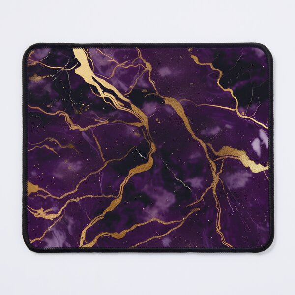 Item preview, Dark Purple Marble Texture with Gold Flecks designed and sold by BirdsnStuff.