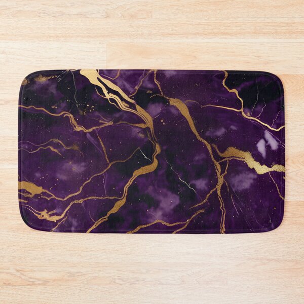 Item preview, Dark Purple Marble Texture with Gold Flecks  designed and sold by BirdsnStuff.