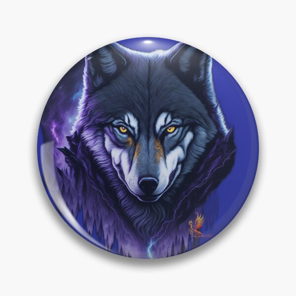 Item preview, Sinister Wolf (Blue) designed and sold by AmaziaCo.