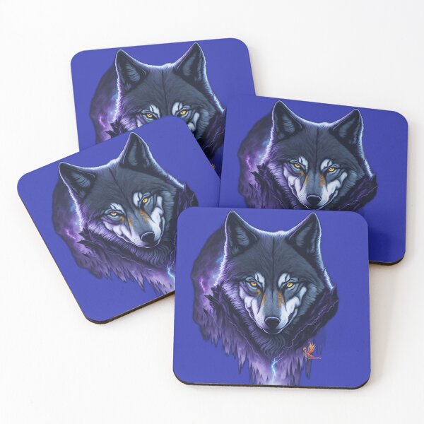 Item preview, Sinister Wolf (Blue) designed and sold by AmaziaCo.