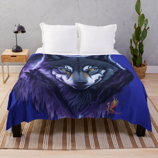 Item preview, Sinister Wolf (Blue) designed and sold by AmaziaCo.